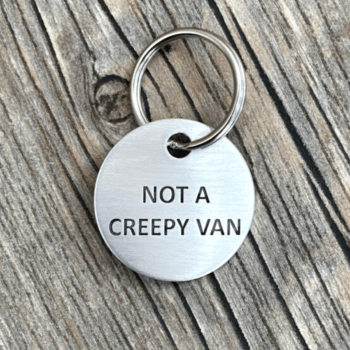 Not a creepy van keychain