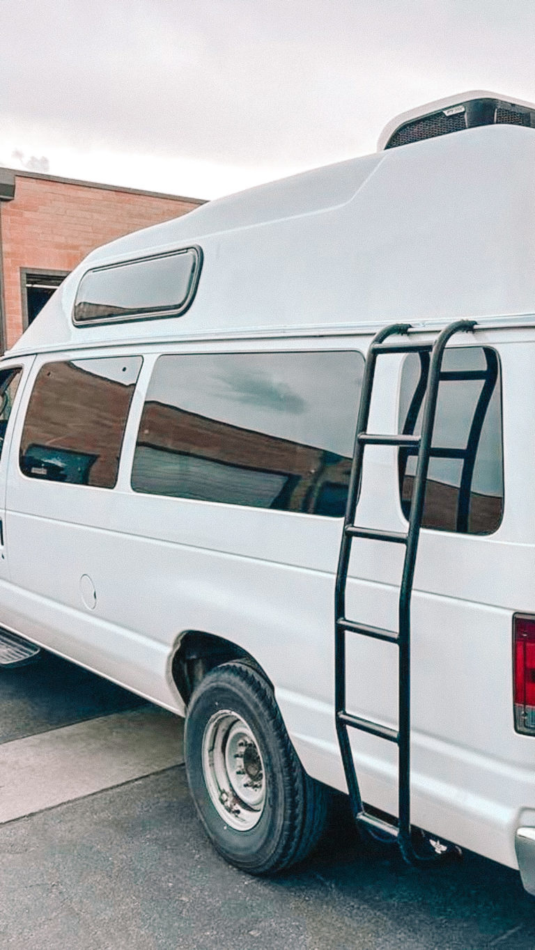 Econoline Side Ladder Lightweight Aluminum Camper Van Ladder American