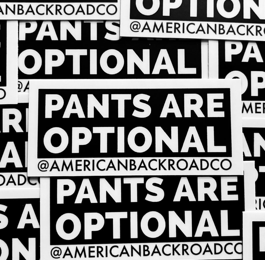 Pants Optional Sticker