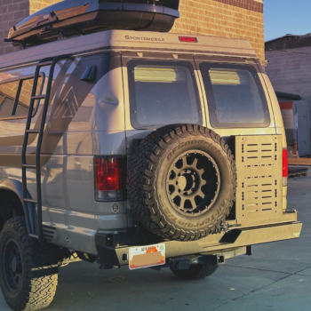 Ford Econoline Rear Bumper with Dual Swing Outs