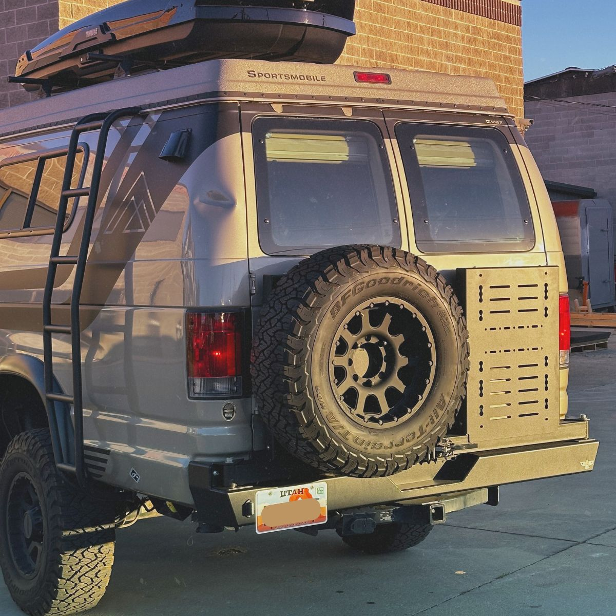 Ford Econoline Rear Bumper with Dual Swing Outs
