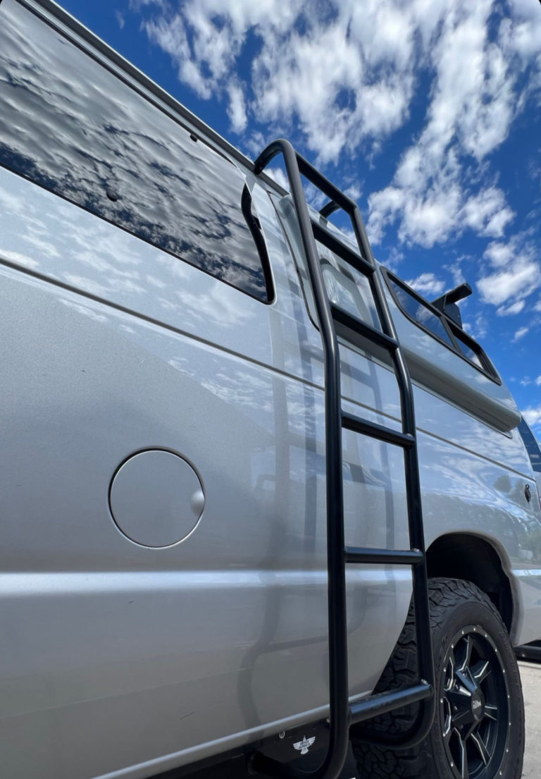 Econoline Side Ladder Lightweight Aluminum Camper Van Ladder American
